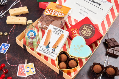 Luxury Christmas Letter Box Hamper with Gin & Milk Chocolate truffles